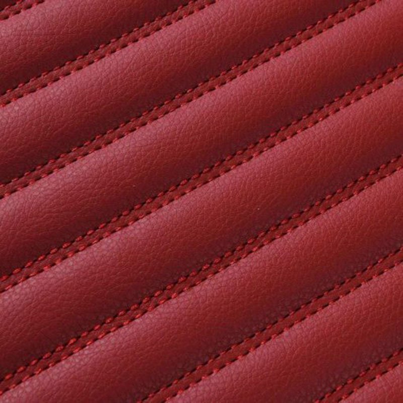 Buy Maroon Luxury Leather Stripe Car Mats
