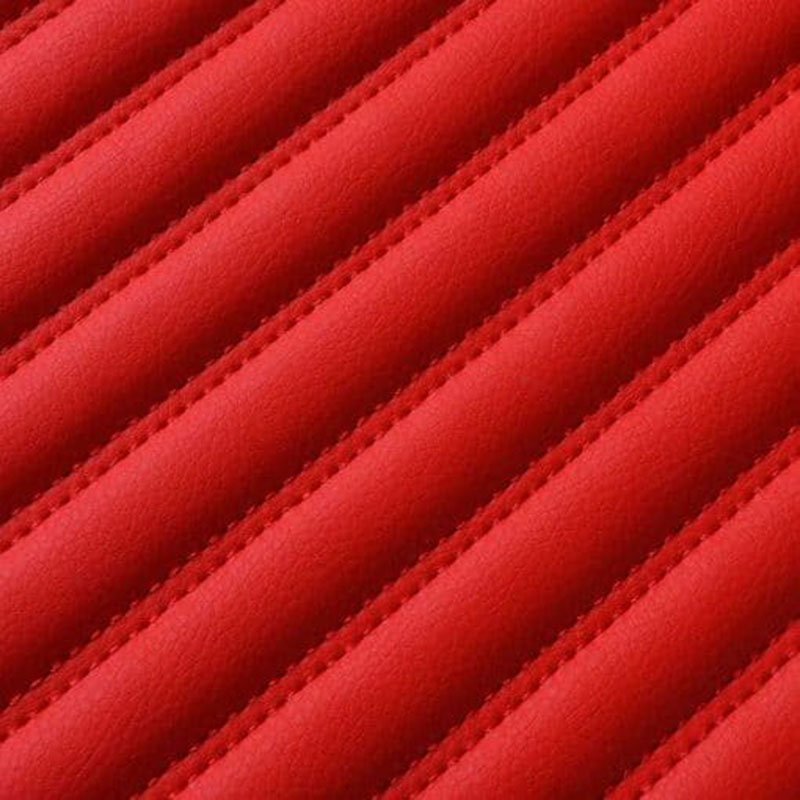 Buy Red Luxury Leather Stripe Car Mats